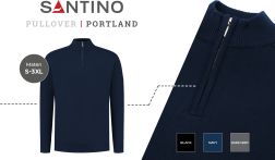 Santino 1/4 zip Pullover Portland Modern Fit