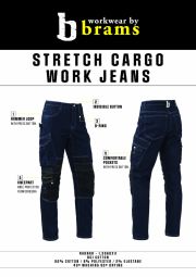 Brams Paris Ragnar Stretch Cargo Jeans Worker